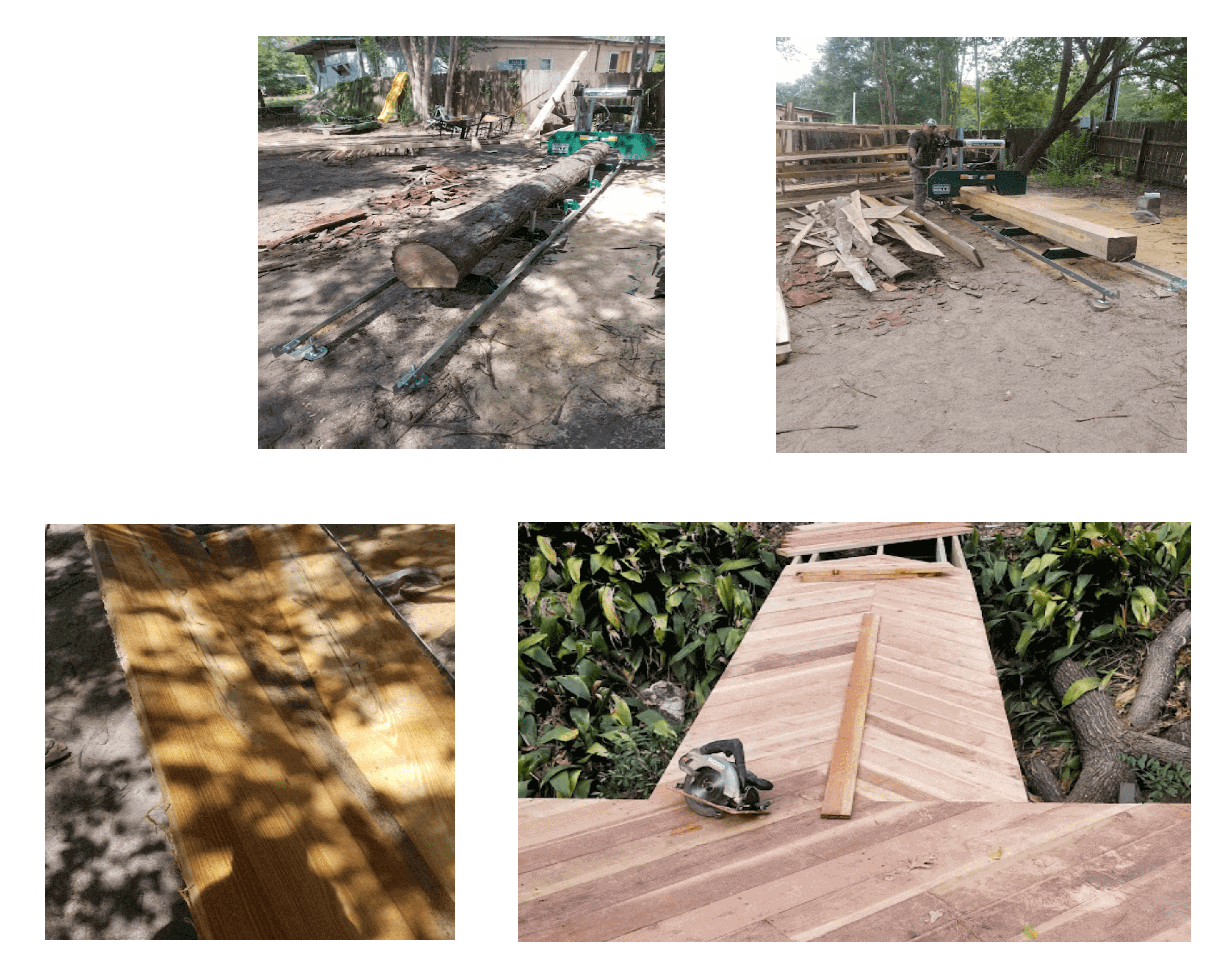 Sawmill and milled wood